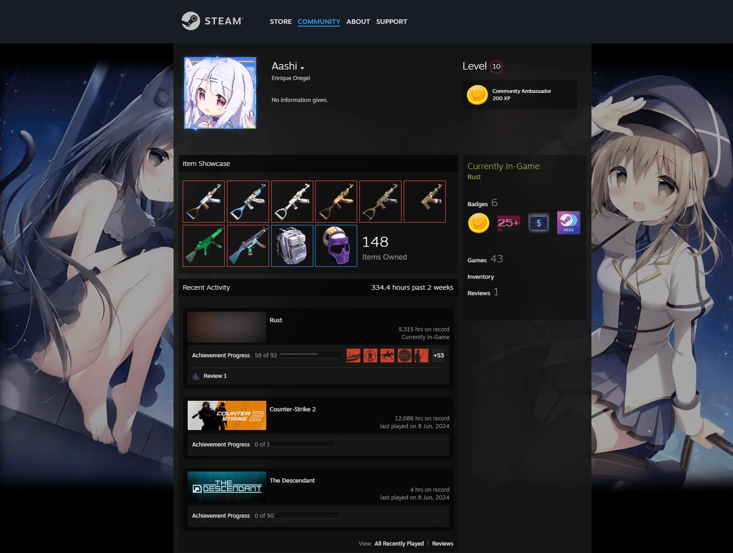 RUST ACC WITH SKINS 2